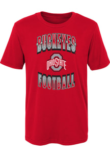 Ohio State Buckeyes Boys Red Forward Progress Short Sleeve T-Shirt