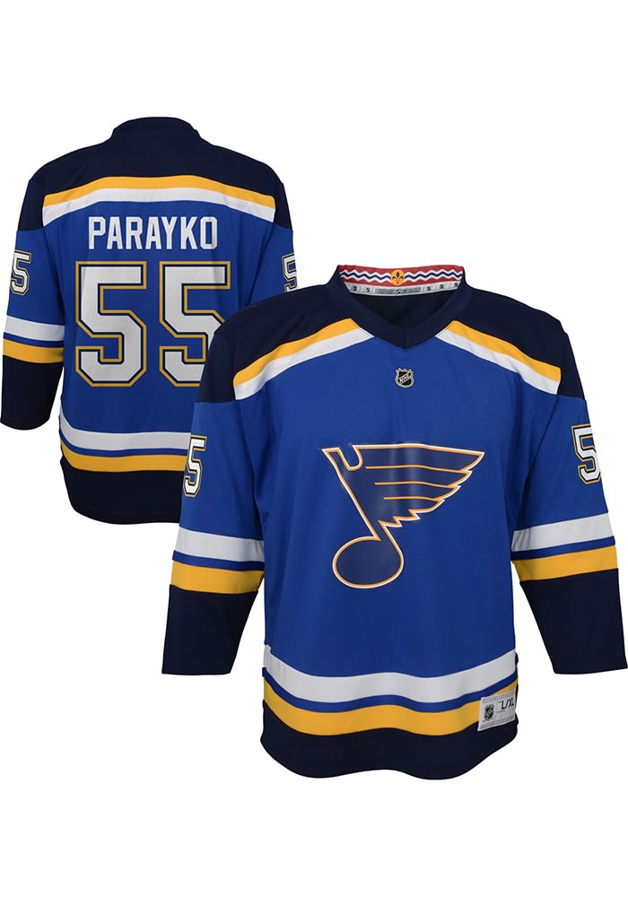 ST. LOUIS BLUES OUTERSTUFF YOUTH HOME REPLICA PARAYKO #55 JERSEY - ROY – STL  Authentics