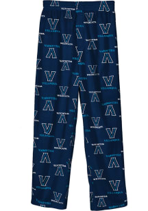 Villanova Wildcats Youth Navy Blue All Over Logo Sleep Pants