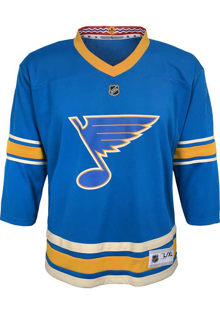 St Louis Blues Youth Blue #1 Design Long Sleeve Tee