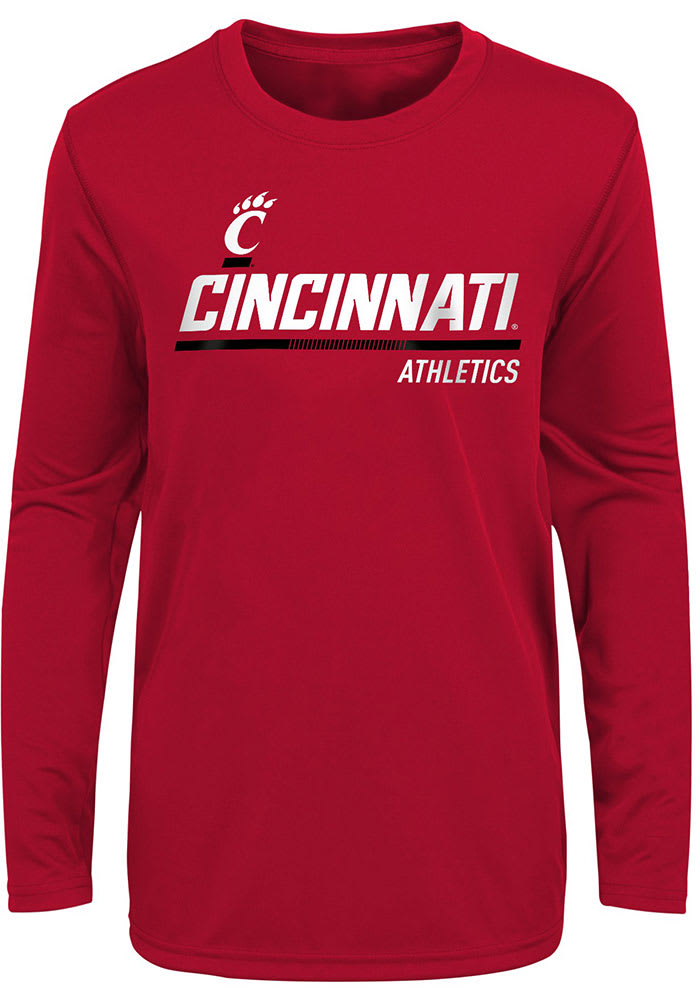 Cincinnati Bearcats Youth Red Engaged Long Sleeve T-Shirt