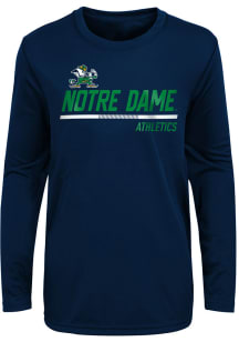 Notre Dame Fighting Irish Youth Navy Blue Engaged Long Sleeve T-Shirt