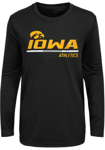 Iowa Hawkeyes Youth Black Engaged Long Sleeve T-Shirt