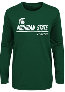 Michigan State Spartans Boys Green Engaged Long Sleeve T-Shirt