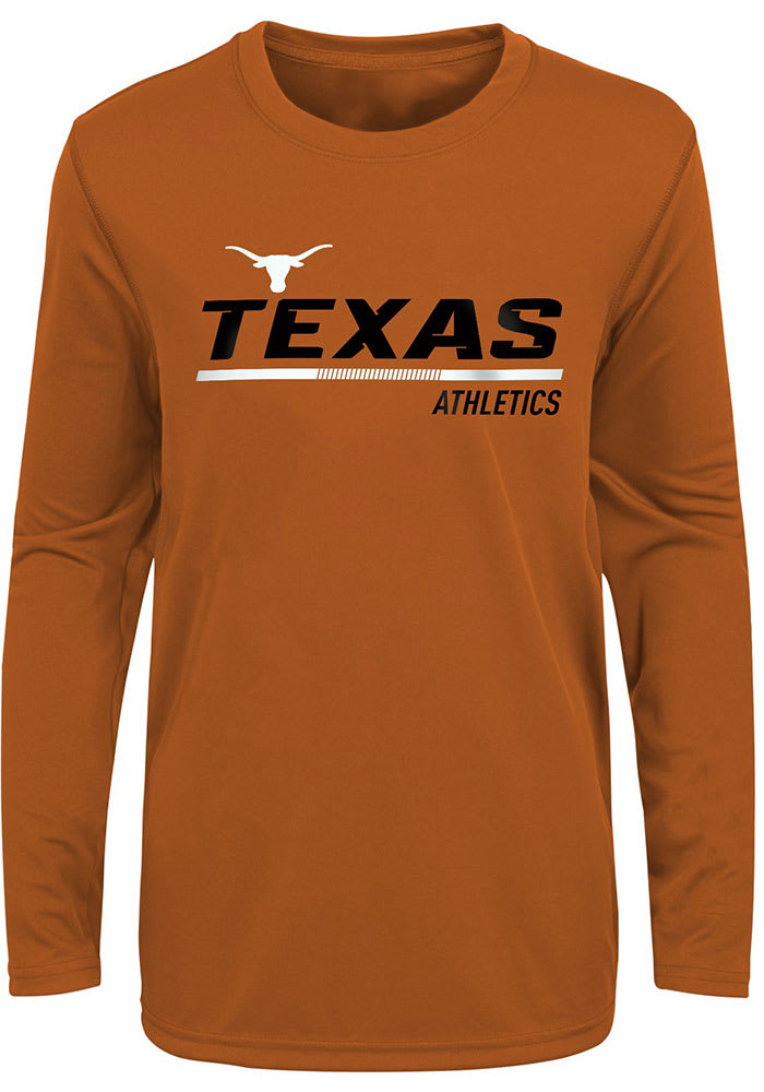 Texas Longhorns Boys Burnt Orange Engaged Long Sleeve T-Shirt