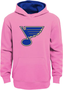 St Louis Blues Girls Pink Prime Long Sleeve Hooded Sweatshirt