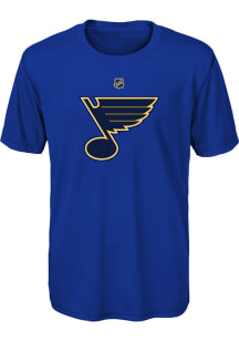 St Louis Blues Youth Gold Primary Logo Short Sleeve T-Shirt