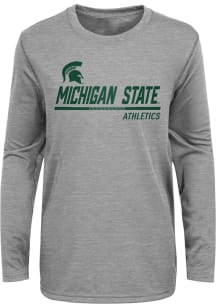 Michigan State Spartans Boys Grey Engaged Long Sleeve T-Shirt