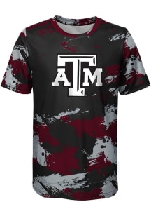 Texas A&amp;M Aggies Youth Maroon Cross Pattern Short Sleeve T-Shirt