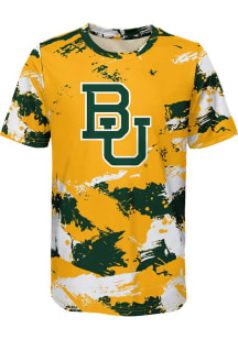 Baylor Bears Youth Green Cross Pattern Short Sleeve T-Shirt