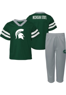 Michigan State Spartans Infant Green Red Zone Set Top and Bottom