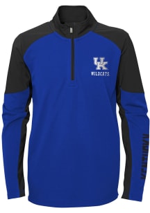 Kentucky Wildcats Youth Blue Audible Long Sleeve Quarter Zip Shirt