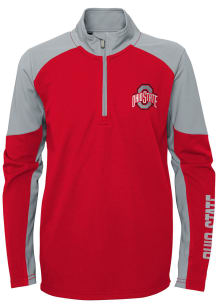 Ohio State Buckeyes Youth Red Audible Long Sleeve Quarter Zip Shirt