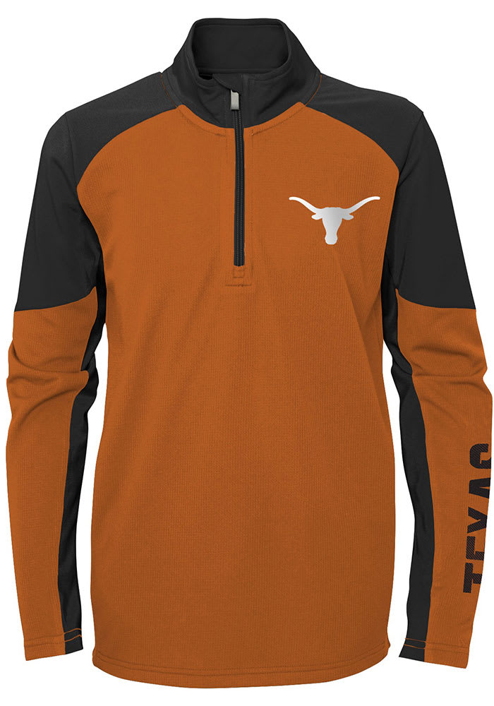 Texas Longhorns Outrigger Long Sleeve Fishing Shirt - Burnt Orange