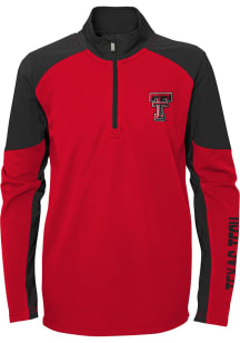Texas Tech Red Raiders Boys Red Audible Long Sleeve 1/4 Zip Pullover