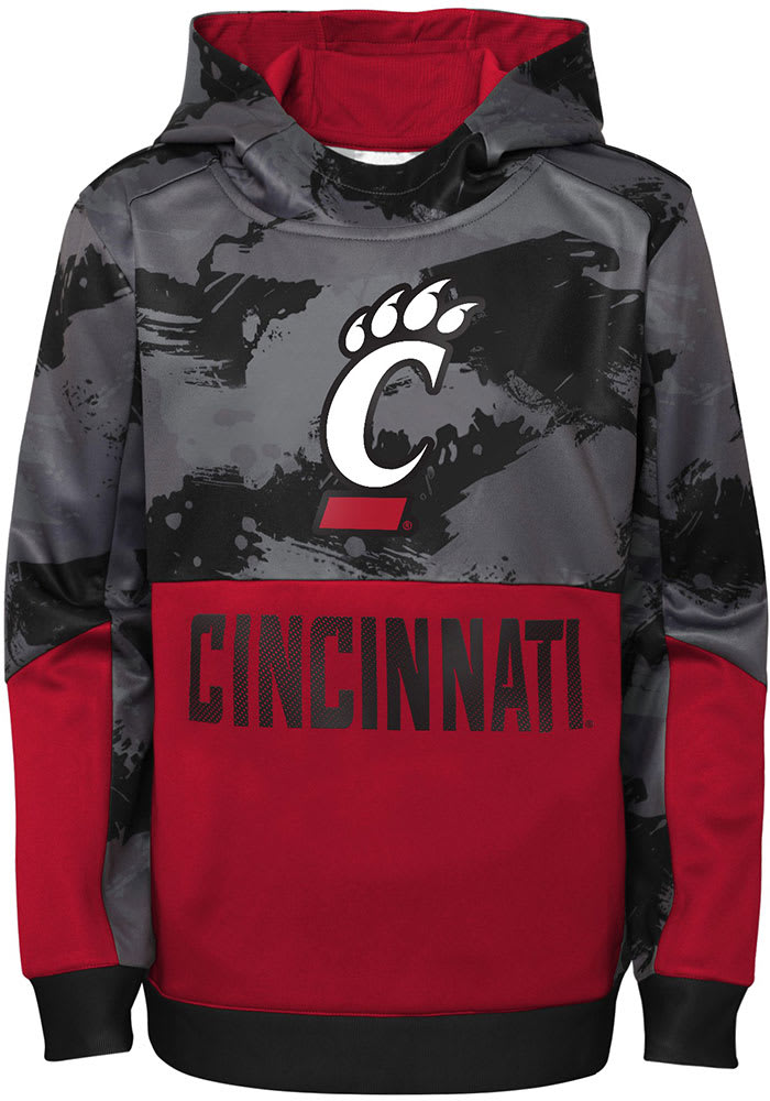 Cincinnati Bearcats Youth Red Covert Long Sleeve Hoodie
