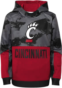 Cincinnati Bearcats Boys Red Covert Long Sleeve Hooded Sweatshirt