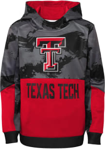 Texas Tech Red Raiders Boys Red Covert Long Sleeve Hooded Sweatshirt