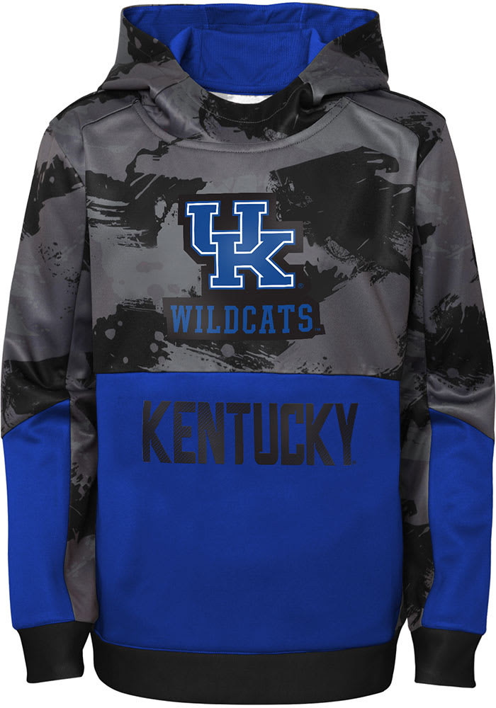 Kentucky Wildcats Boys Blue Covert Long Sleeve Hooded Sweatshirt