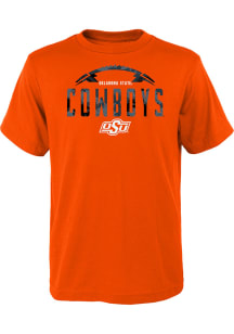 Oklahoma State Cowboys Youth Orange Blitz Ball Short Sleeve T-Shirt