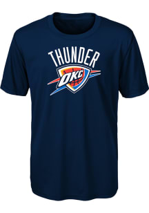 Oklahoma City Thunder Youth Navy Blue Primary Logo Short Sleeve T-Shirt