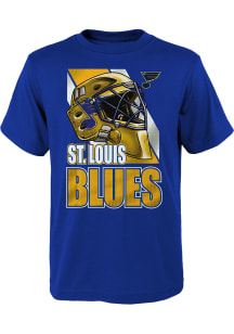 St Louis Blues Youth Blue Bucket Head Short Sleeve T-Shirt