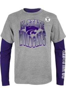 K-State Wildcats Youth Purple Game Day 3-In-1 Long Sleeve T-Shirt