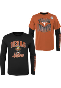 Texas Longhorns Youth Burnt Orange Game Day 3-In-1 Long Sleeve T-Shirt