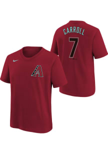 Corbin Carroll Arizona Diamondbacks Youth Red Nike Home Name and Number Player Tee