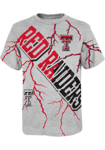 Texas Tech Red Raiders Youth Grey Highlights Short Sleeve T-Shirt