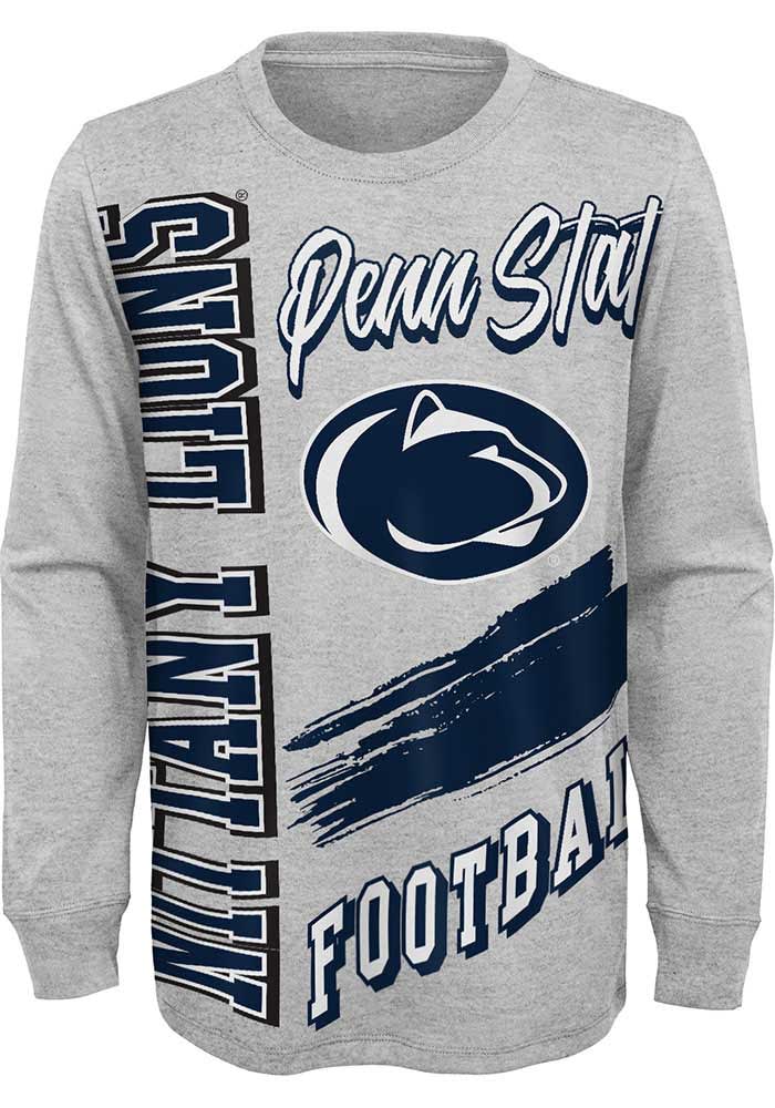 Penn State Nittany Lions Boys Grey Game Day Vibes Long Sleeve T-Shirt