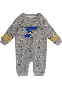 St Louis Blues Baby Blue Gifted Player Long Sleeve One Piece
