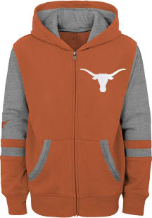 Texas Longhorns Youth Burnt Orange Stadium Long Sleeve Full Zip Jacket