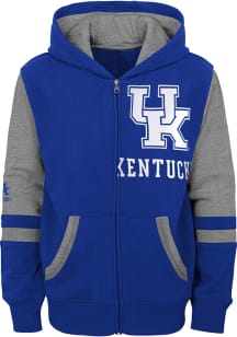 Kentucky Wildcats Youth Blue Stadium Long Sleeve Full Zip Jacket