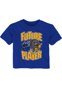 St Louis Blues Infant Future Puck Player Short Sleeve T-Shirt Blue