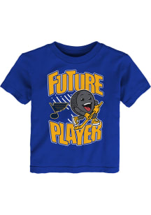 St Louis Blues Toddler Blue Future Puck Player Short Sleeve T-Shirt
