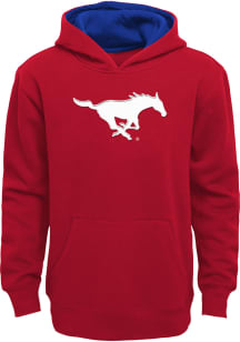 SMU Mustangs Boys Red Prime Long Sleeve Hooded Sweatshirt