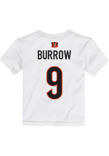 Joe Burrow Cincinnati Bengals Toddler White Mainliner NN Short Sleeve Player T Shirt