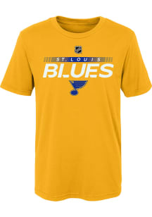 St Louis Blues Boys Gold Apro Prime Short Sleeve T-Shirt