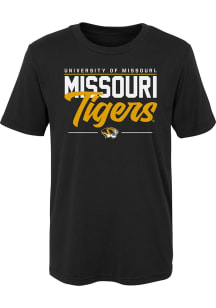 Missouri Tigers Boys Black Institutions Slogan Short Sleeve T-Shirt