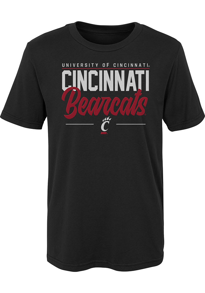 Cincinnati Bearcats Boys Black Institutions Slogan Short Sleeve T-Shirt