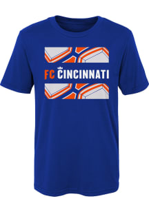 FC Cincinnati Boys Blue Supremo Short Sleeve T-Shirt
