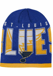 St Louis Blues Blue Legacy Uncuffed Beanie Youth Knit Hat
