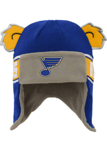 St Louis Blues Wordmark Ears Trooper Baby Knit Hat - Blue