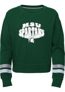 Michigan State Spartans Girls Green That 70s Show Long Sleeve Sweatshirt