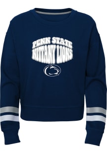 Penn State Nittany Lions Girls Navy Blue That 70s Show Long Sleeve Sweatshirt
