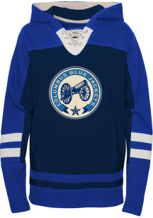 Columbus Blue Jackets Youth Blue Ageless Revisited 3rd Long Sleeve Hoodie