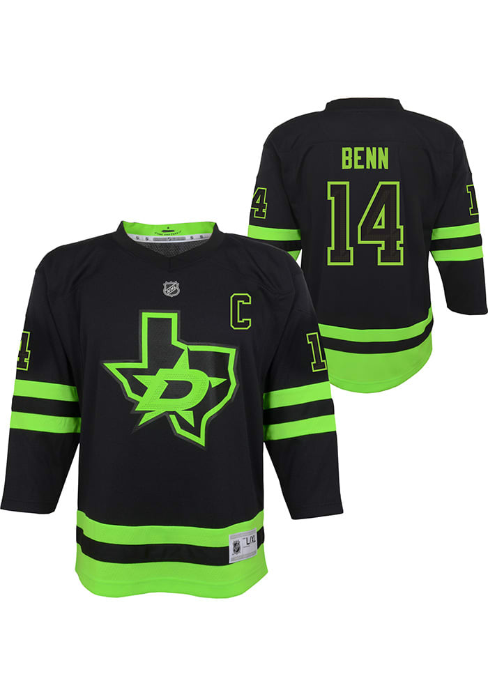 Jamie Benn Dallas Stars Youth Name & Number T-Shirt - Kelly Green