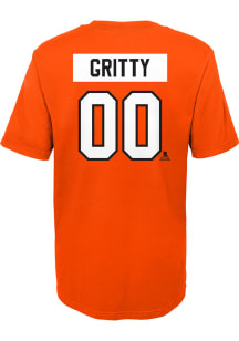 Gritty  Philadelphia Flyers Boys Orange Flat NN Short Sleeve T-Shirt
