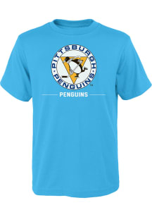 Pittsburgh Penguins Boys Black Reissue Short Sleeve T-Shirt